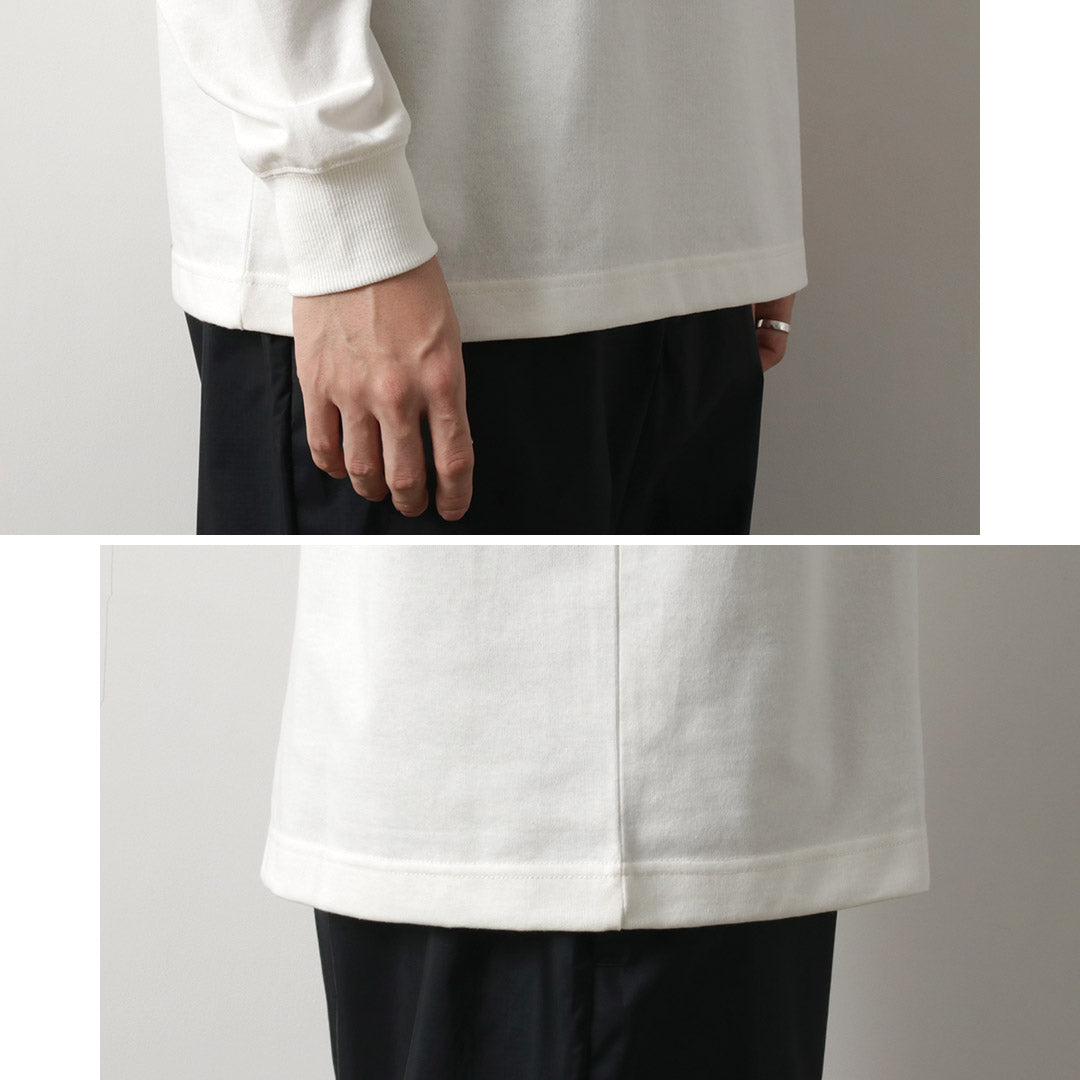 NANGA / Eco Hybrid Sleeve Logo Long Sleeve T-Shirt
