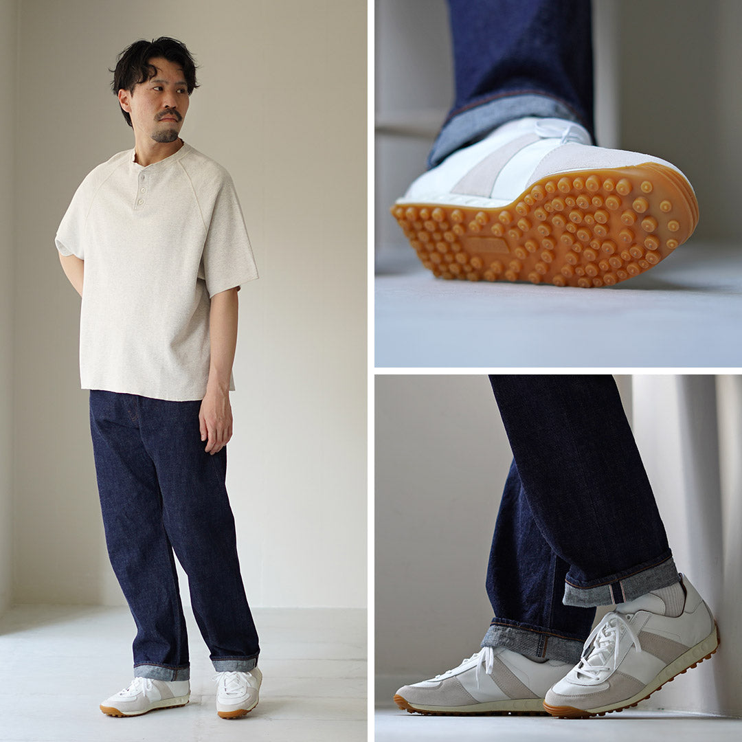 REPRODUCTION OF FOUND / German Military Trainers Jogging Spikes Rubber Sole Sneakers