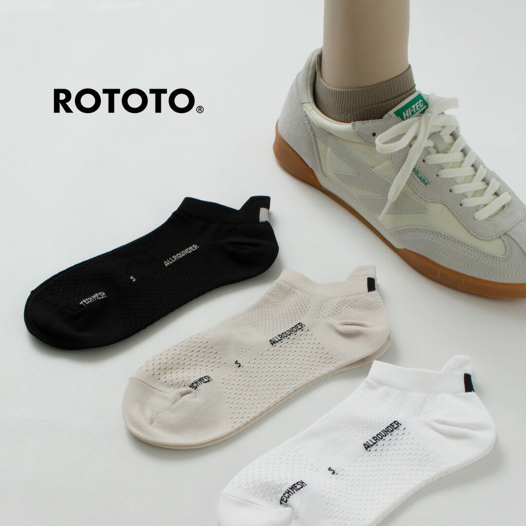 ROTOTO / All-rounder Tech Mesh No-Show Socks