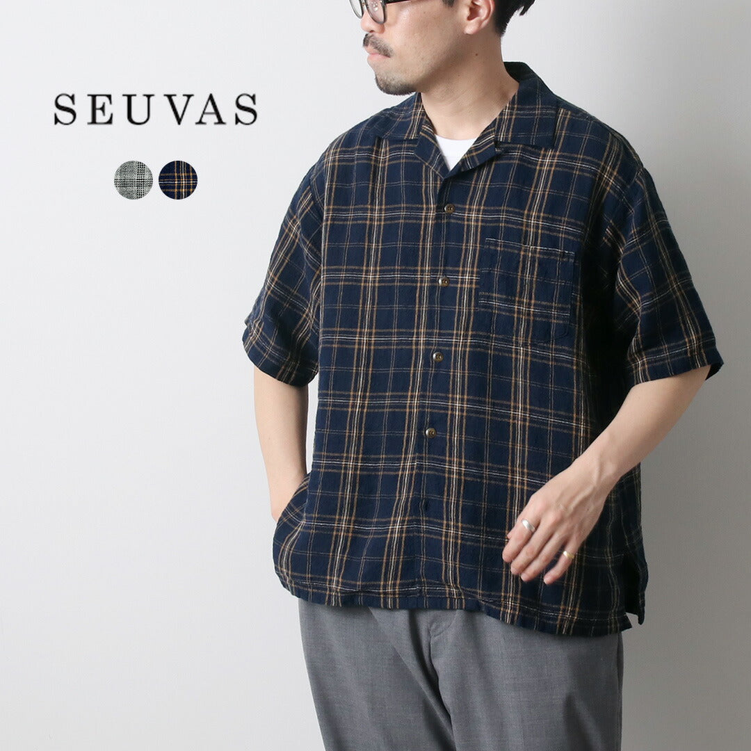 SEUVAS / Open Collar Shirt