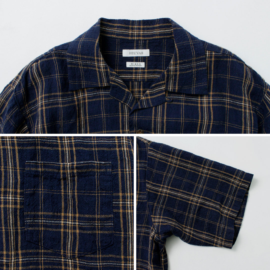 SEUVAS / Open Collar Shirt