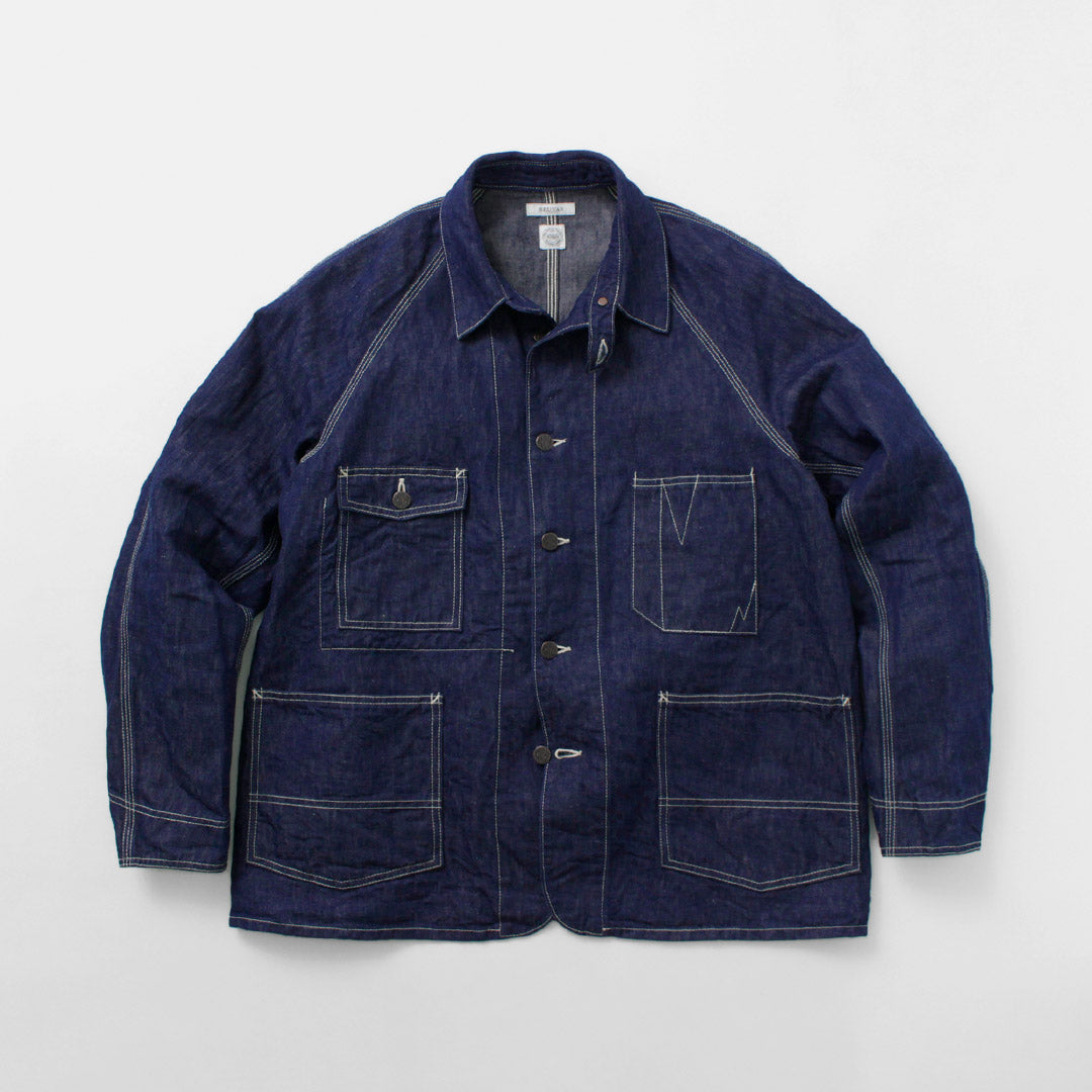 SEUVAS / Linen Denim Coverall