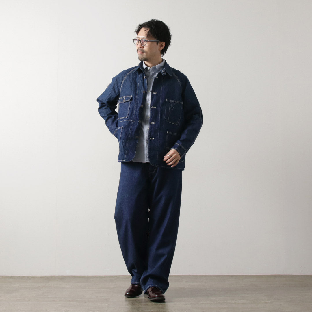 SEUVAS / Linen Denim Coverall