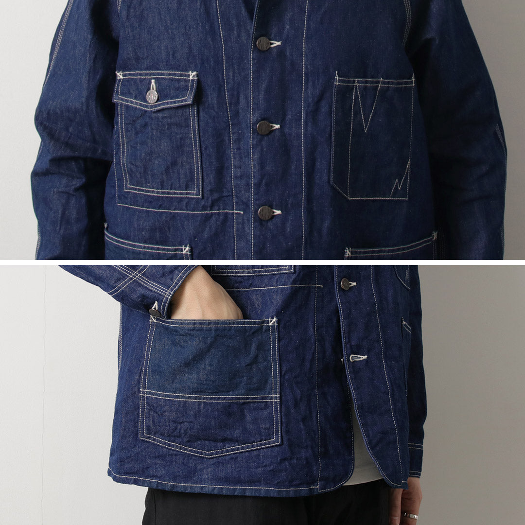 SEUVAS / Linen Denim Coverall