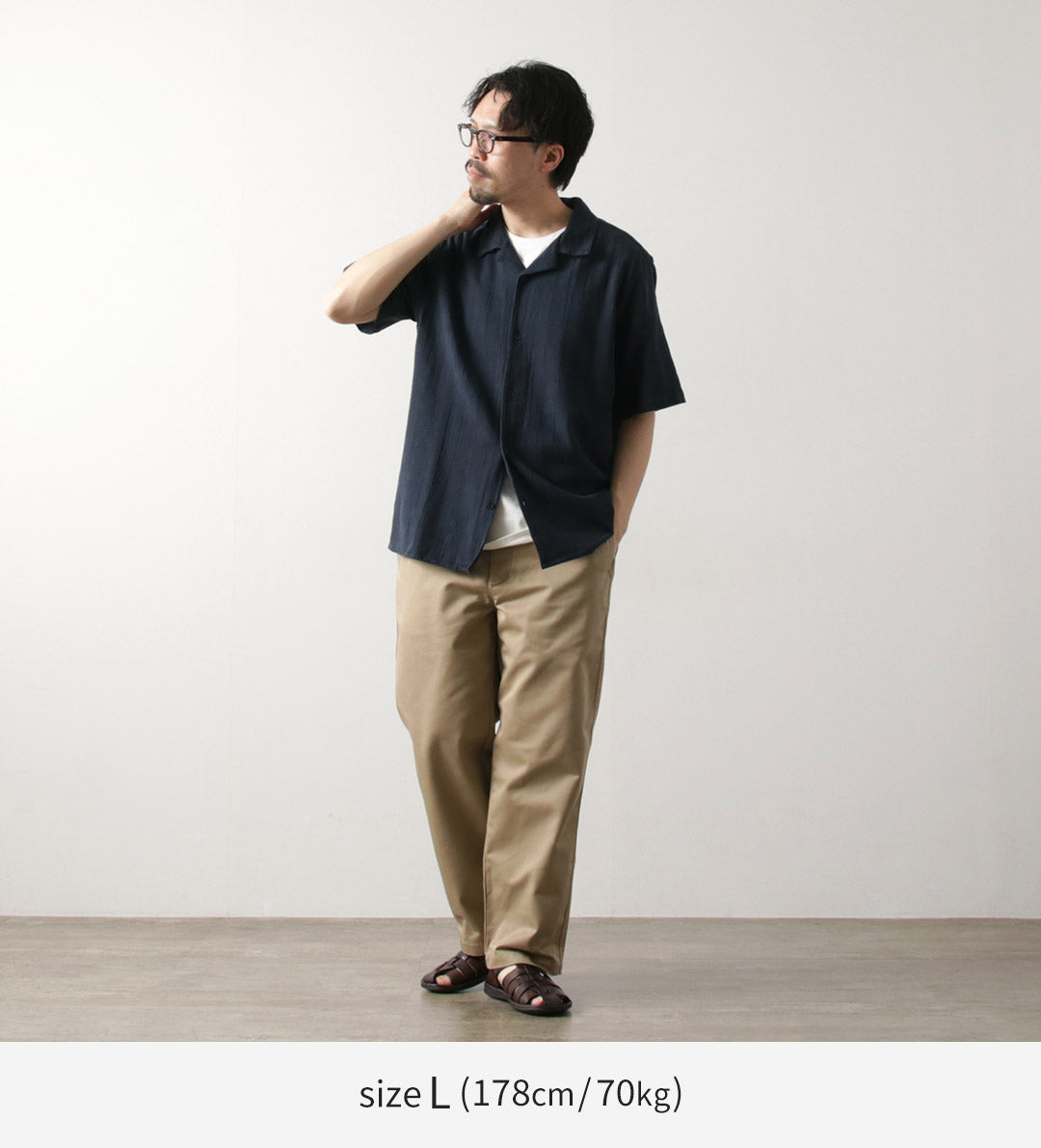 WAX LONDON / Didcot Short Sleeve Shirt Open Wave Grid