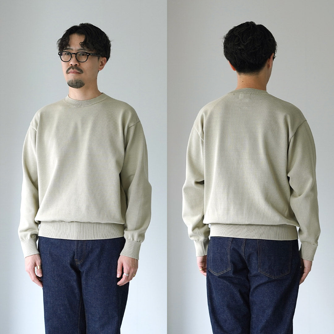 YONETOMI NEW BASIC / Pull rigide en tricot de coton Sea Island