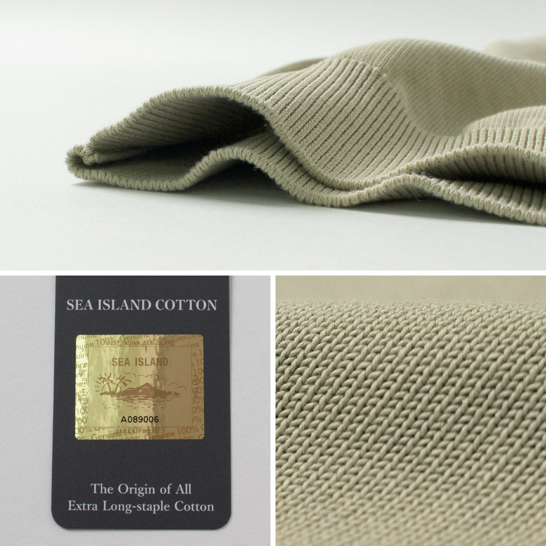 YONETOMI NEW BASIC / Pull rigide en tricot de coton Sea Island