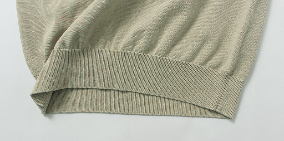 YONETOMI NEW BASIC / Pull rigide en tricot de coton Sea Island