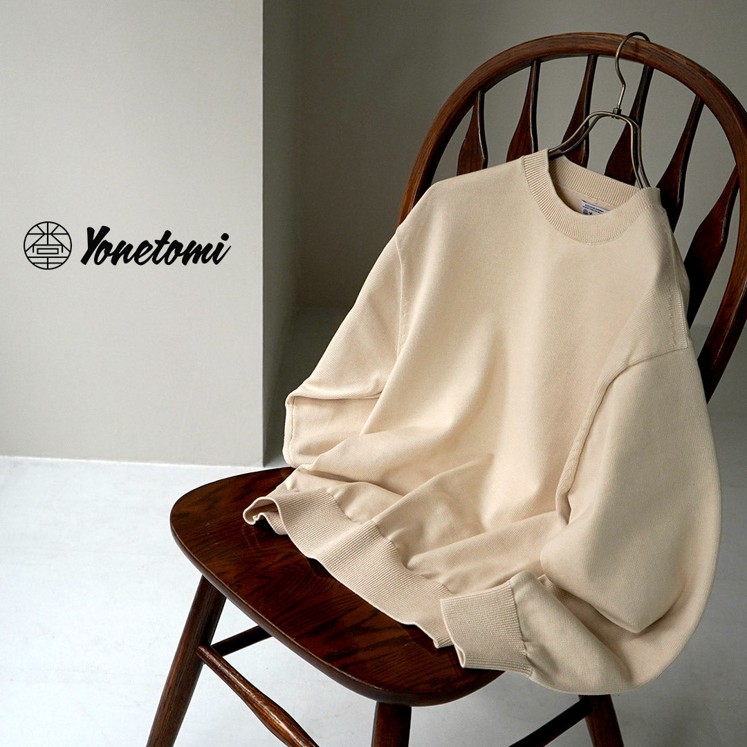 YONETOMI NEW BASIC / Rigid Sea Island Cotton Knit Pullover