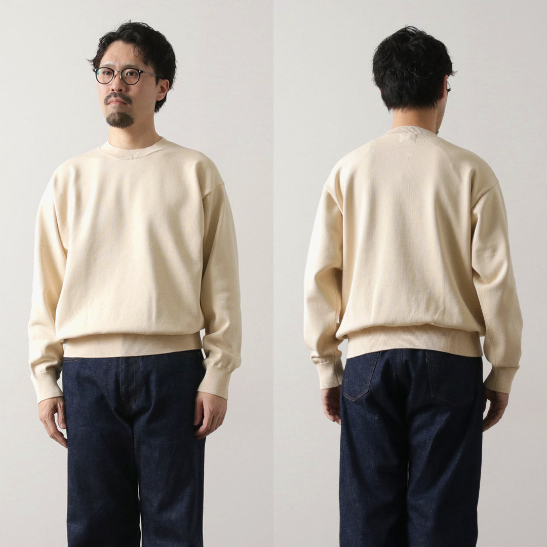 YONETOMI NEW BASIC / Rigid Sea Island Cotton Knit Pullover