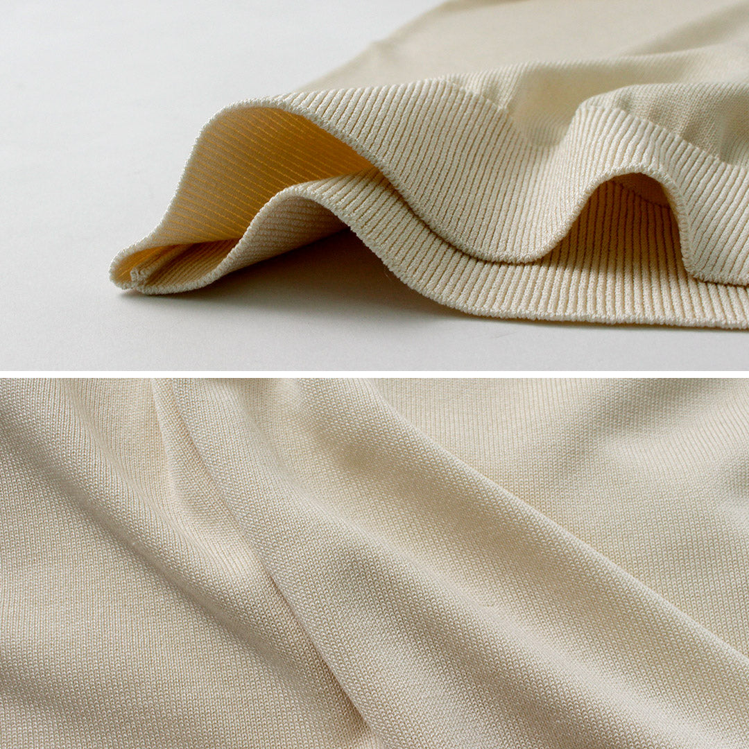 YONETOMI NEW BASIC / Silk Knit Polo Shirt