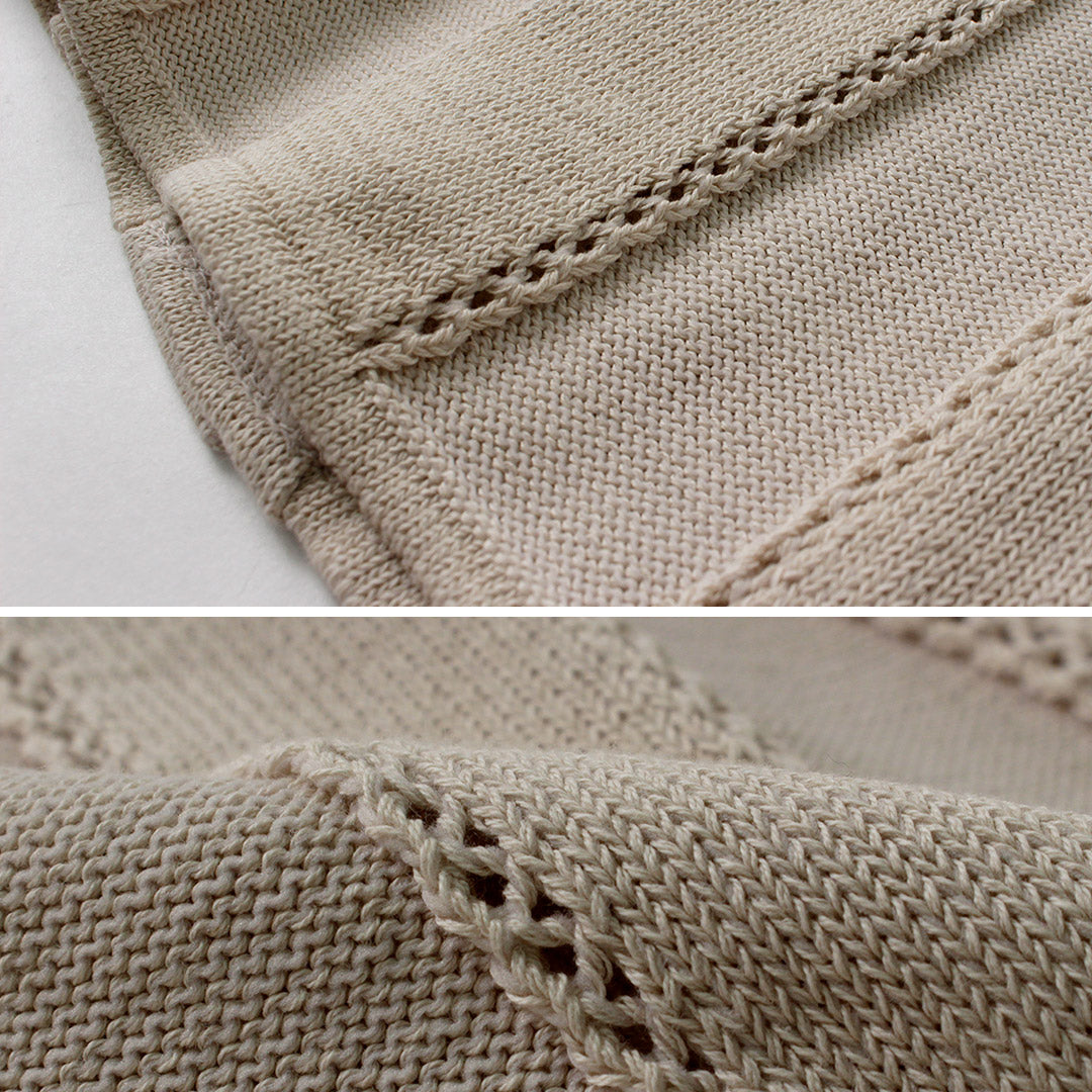 COOHEM / Links Stripe Knit Shirt