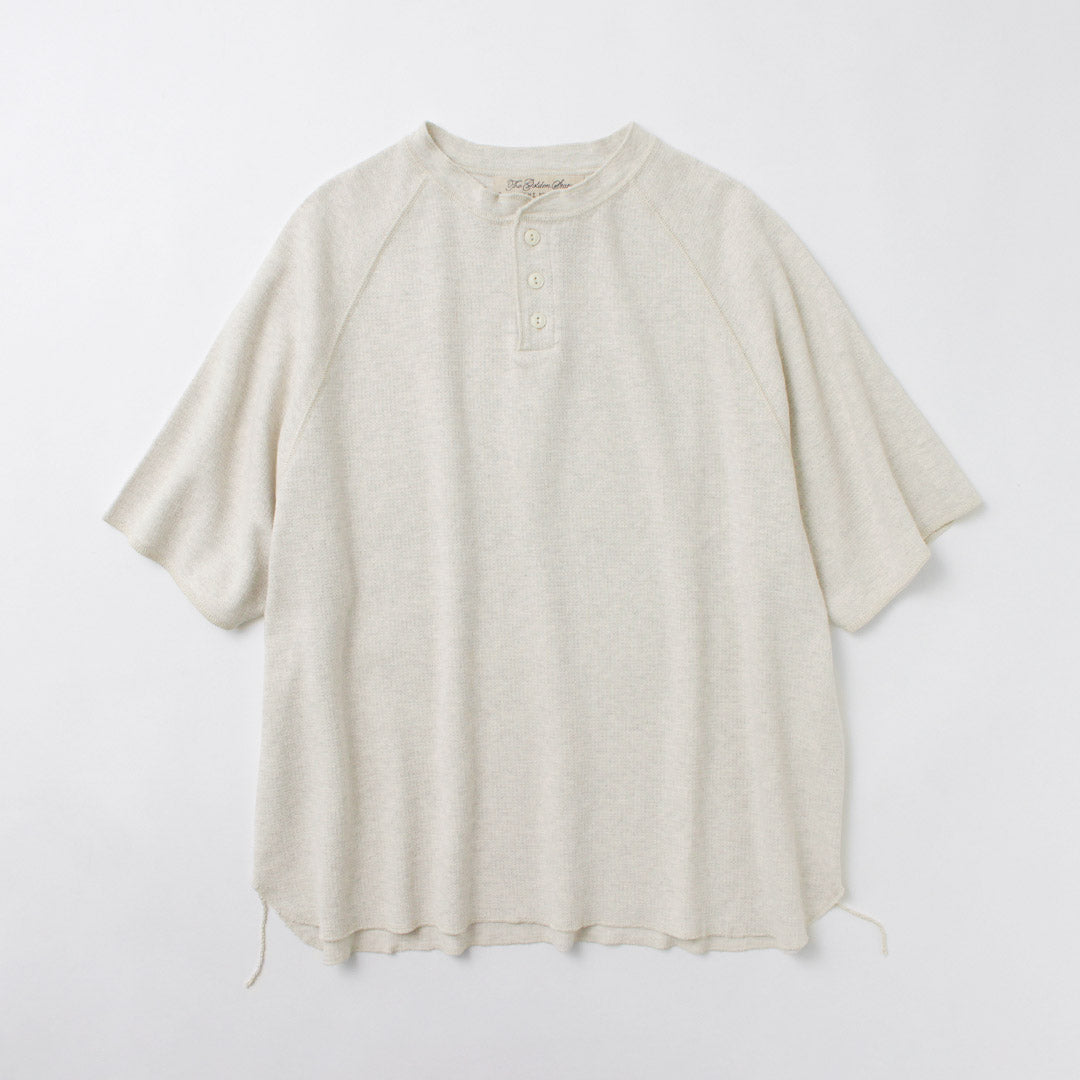 REMI RELIEF / Double Tuck Henry Neck Short Sleeve T-Shirt