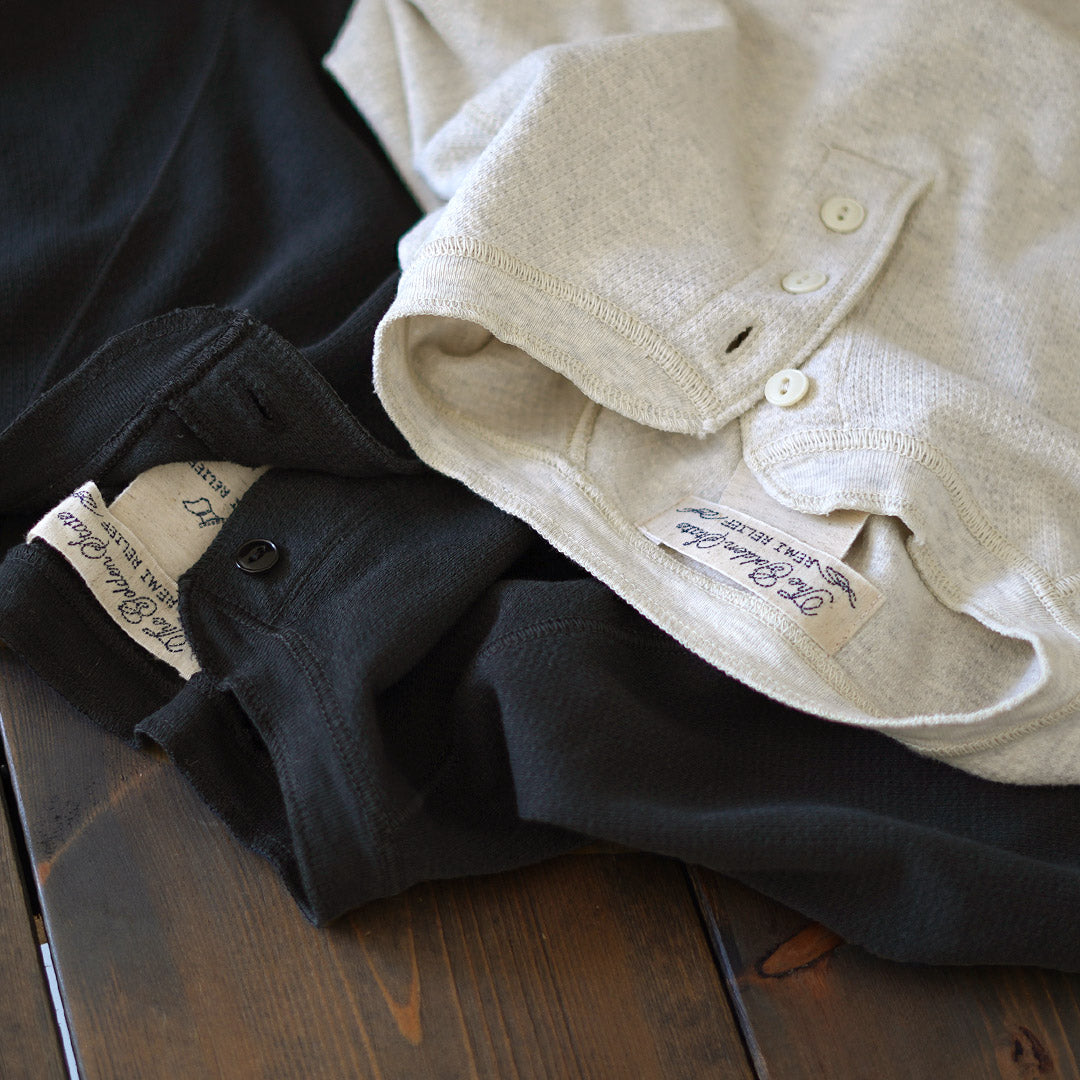 REMI RELIEF / Double Tuck Henry Neck Short Sleeve T-Shirt