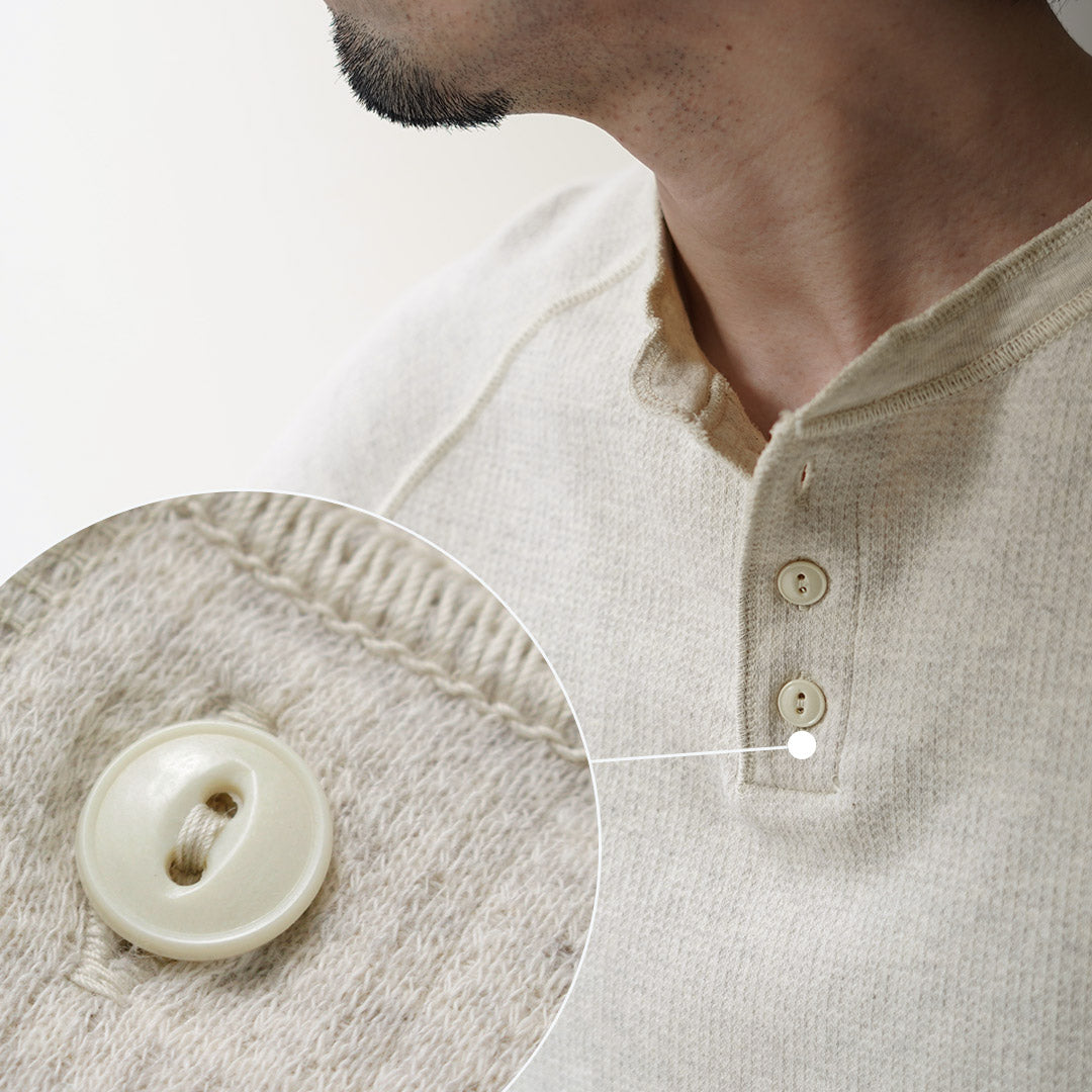 REMI RELIEF / Double Tuck Henry Neck Short Sleeve T-Shirt