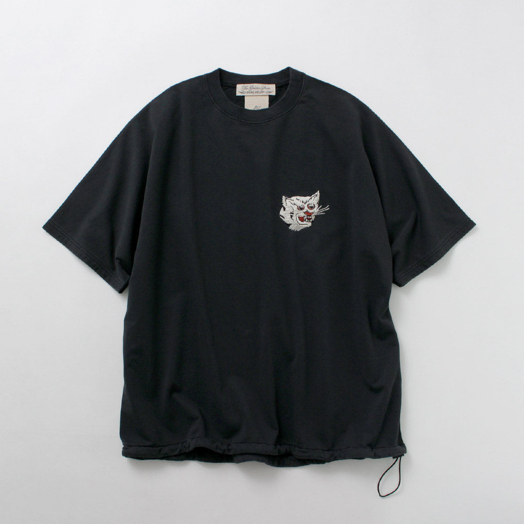 REMI RELIEF / SP processed Shelly Piled Short Sleeve Crew T-Shirt (Tiger)