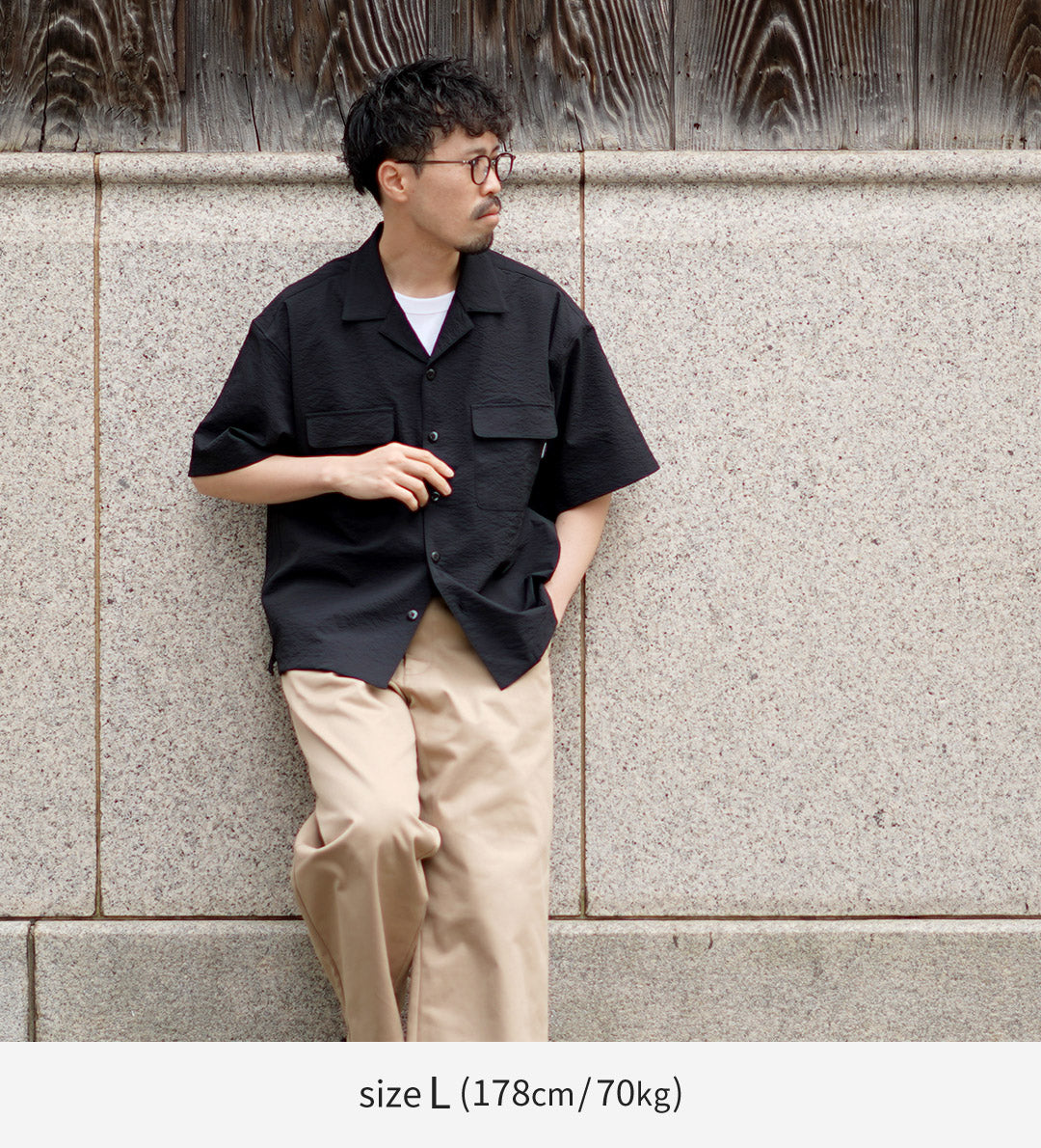THOUSAND MILE / Seersucker Short Sleeve Shirt