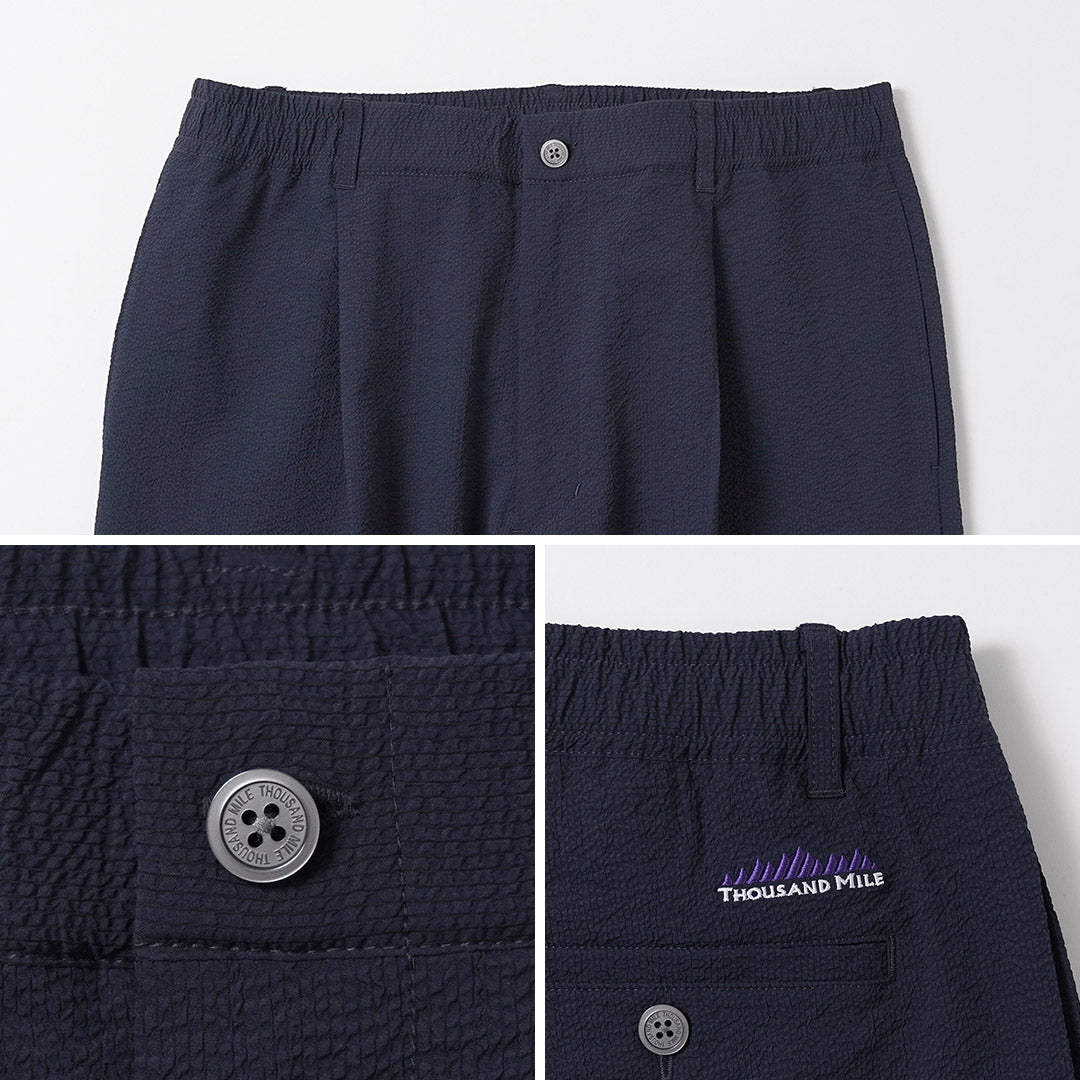 THOUSAND MILE / Pantalón Easy Tuck de sirsaca