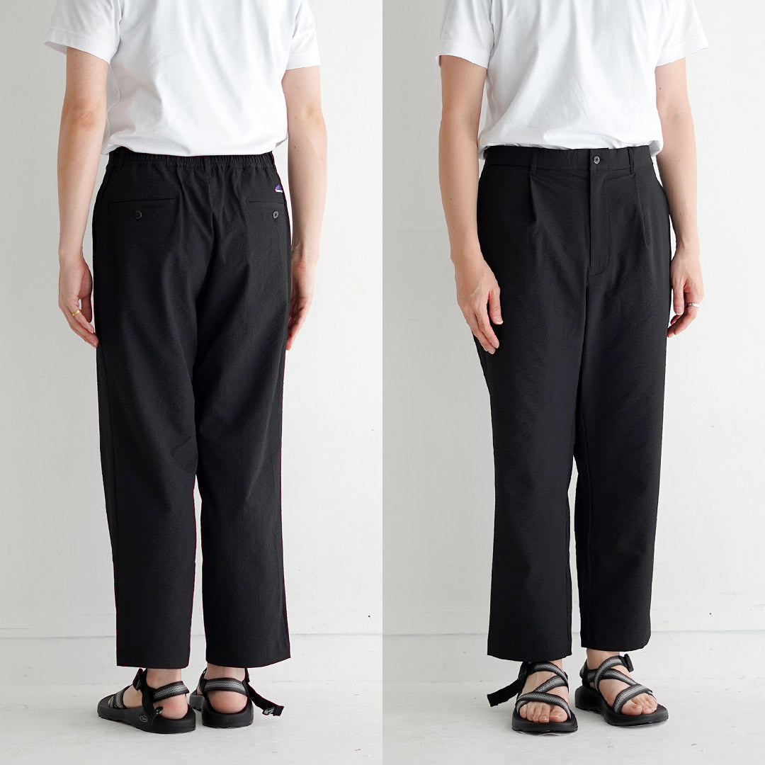 THOUSAND MILE / Seersucker Easy Tuck Trousers