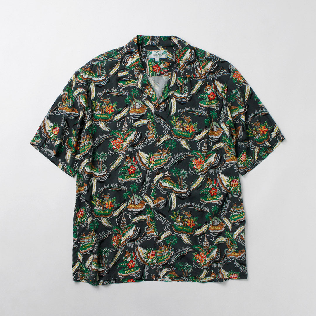 TWO PALMS / Rayon Friendly Isle Hawaiian Shirt