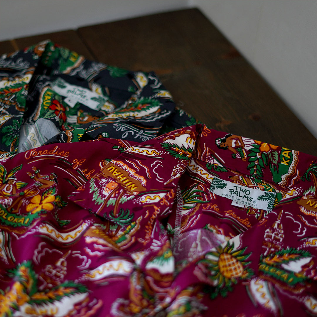 TWO PALMS / Rayon Friendly Isle Hawaiian Shirt