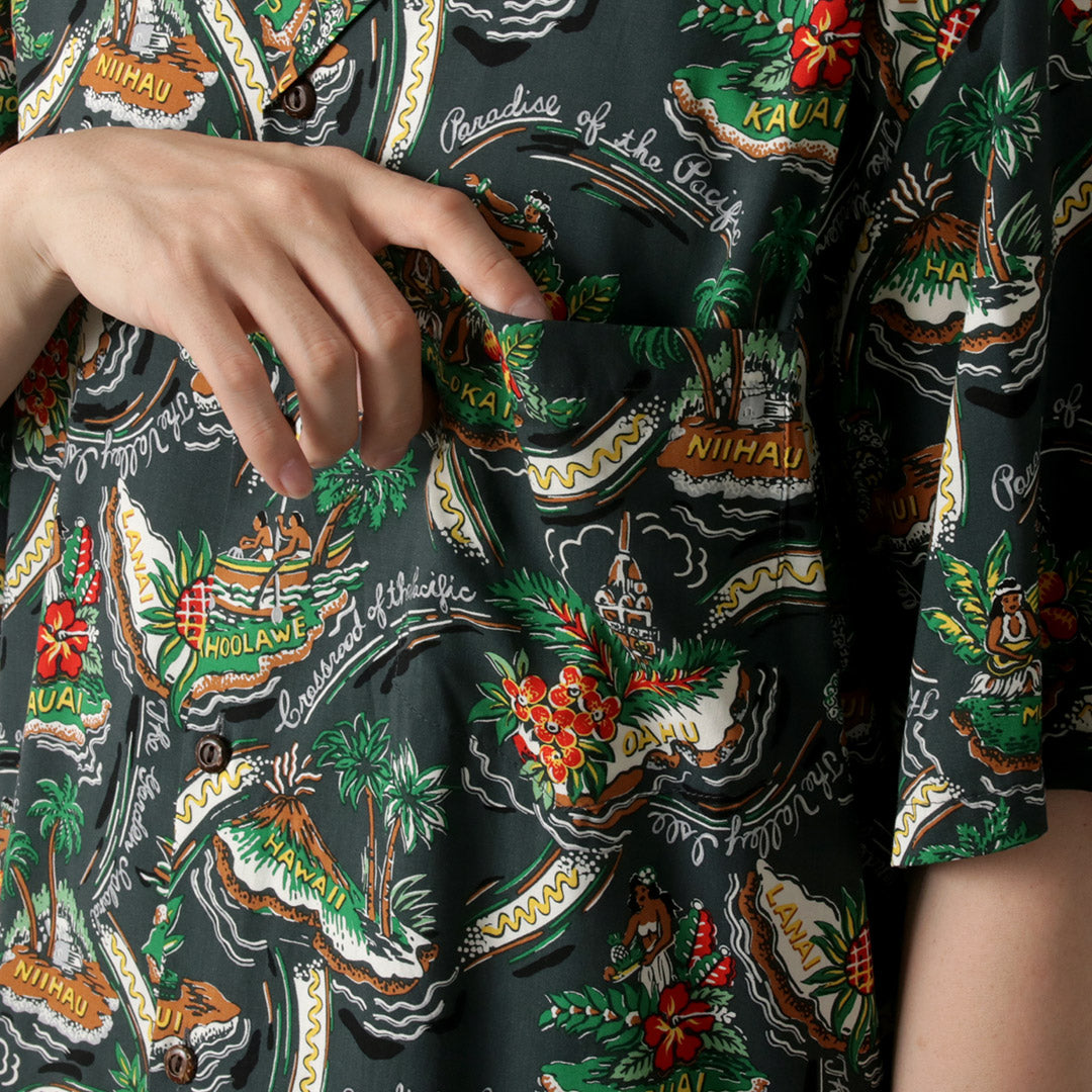 TWO PALMS / Rayon Friendly Isle Hawaiian Shirt