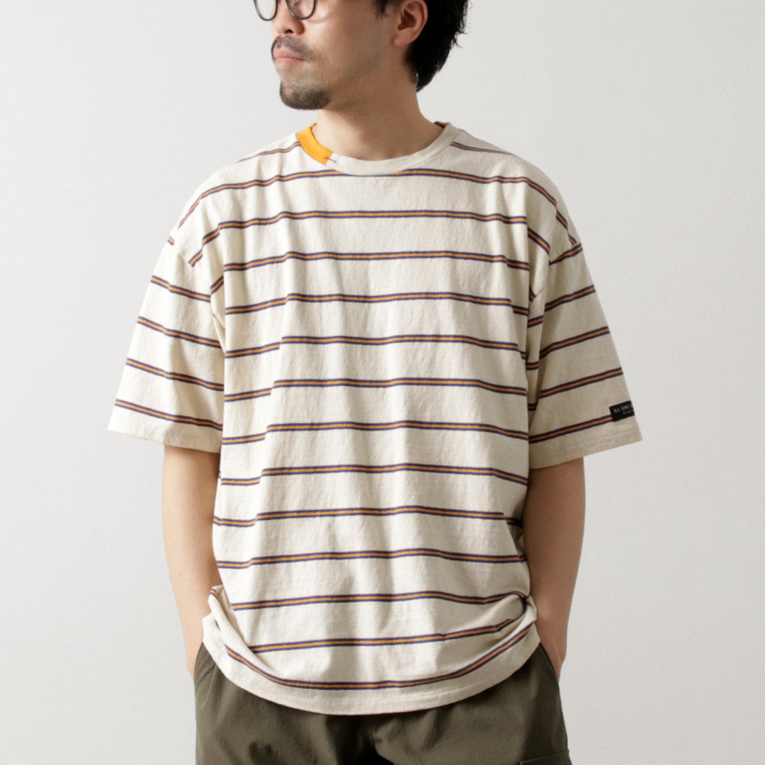 ILL ONE EIGHTY / Retro Striped T-Shirt
