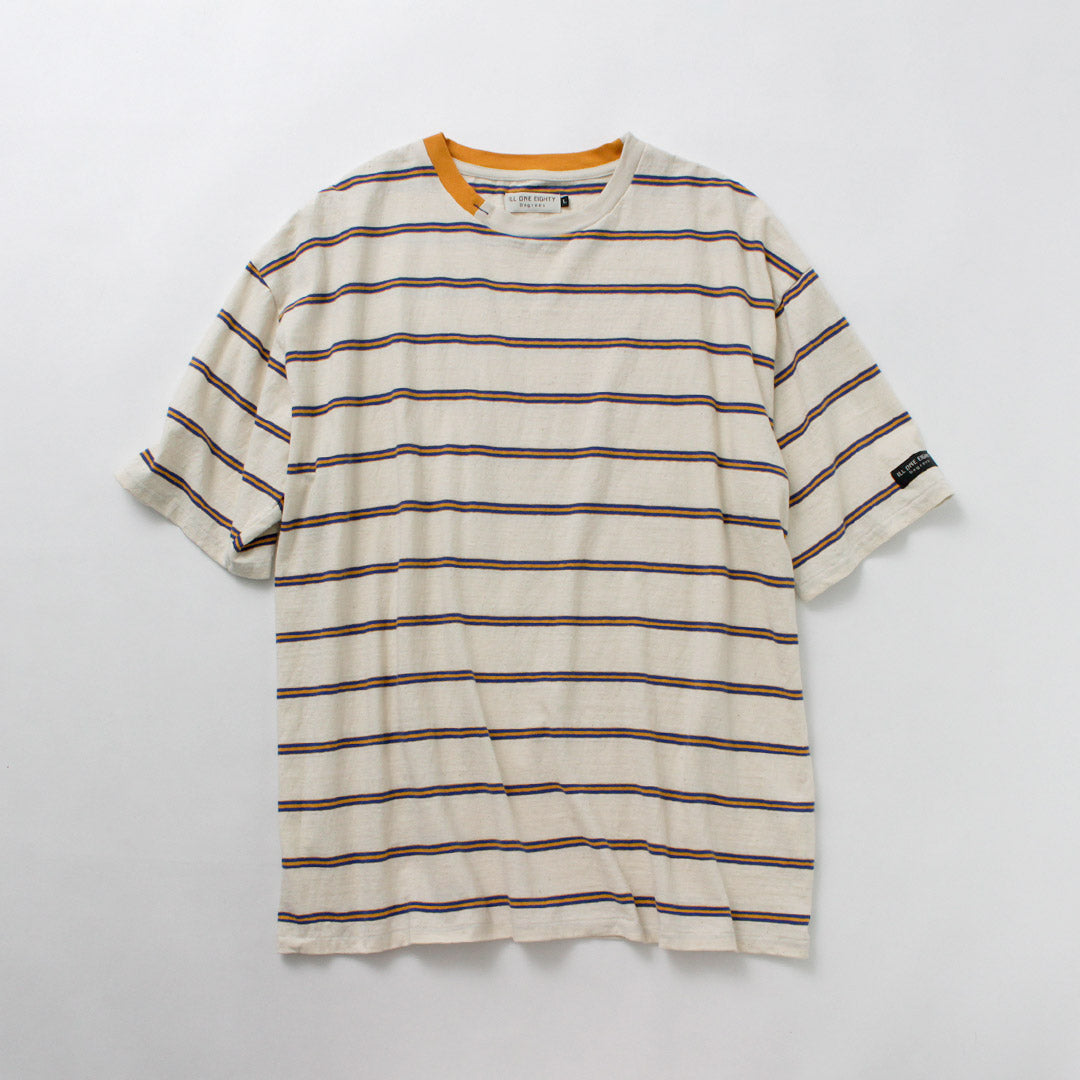 ILL ONE EIGHTY / Retro Striped T-Shirt