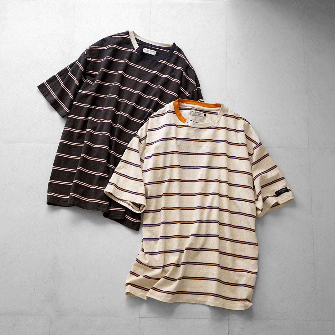 ILL ONE EIGHTY / Retro Striped T-Shirt