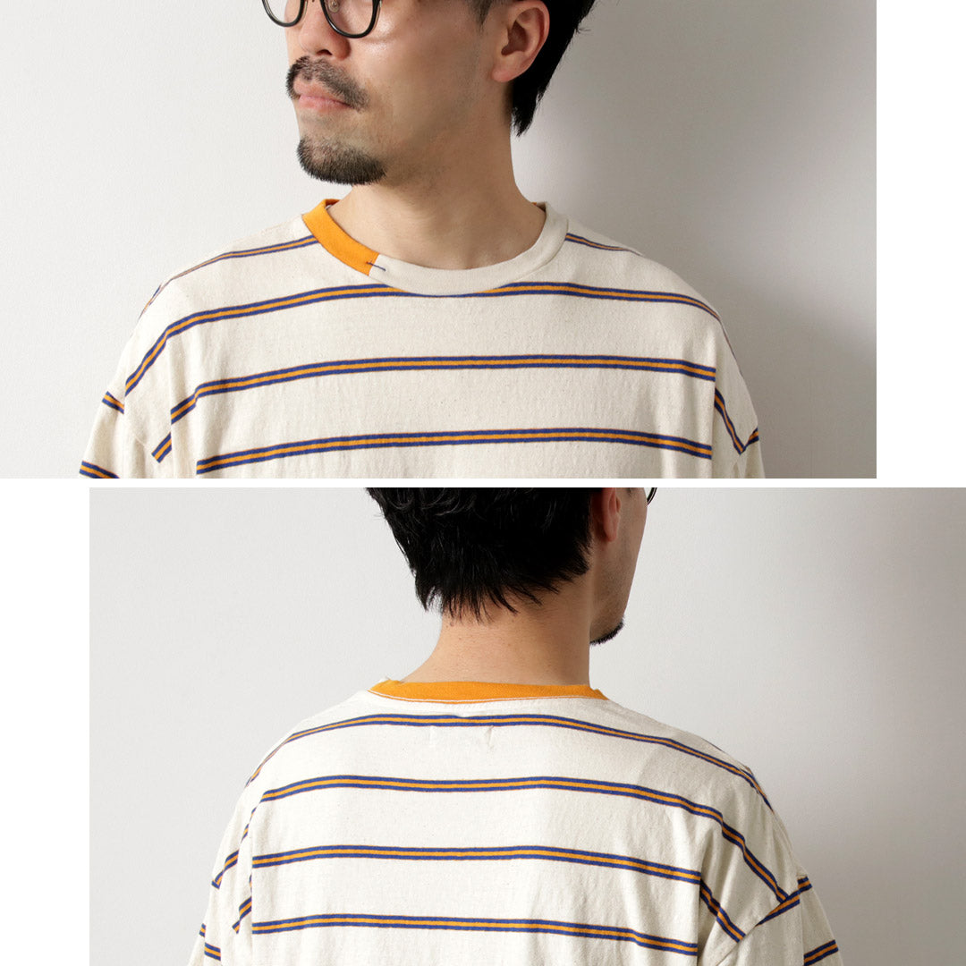 ILL ONE EIGHTY / Retro Striped T-Shirt
