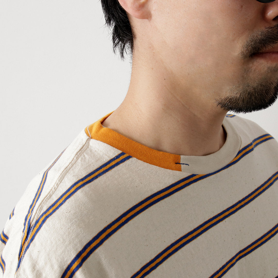 ILL ONE EIGHTY / Retro Striped T-Shirt