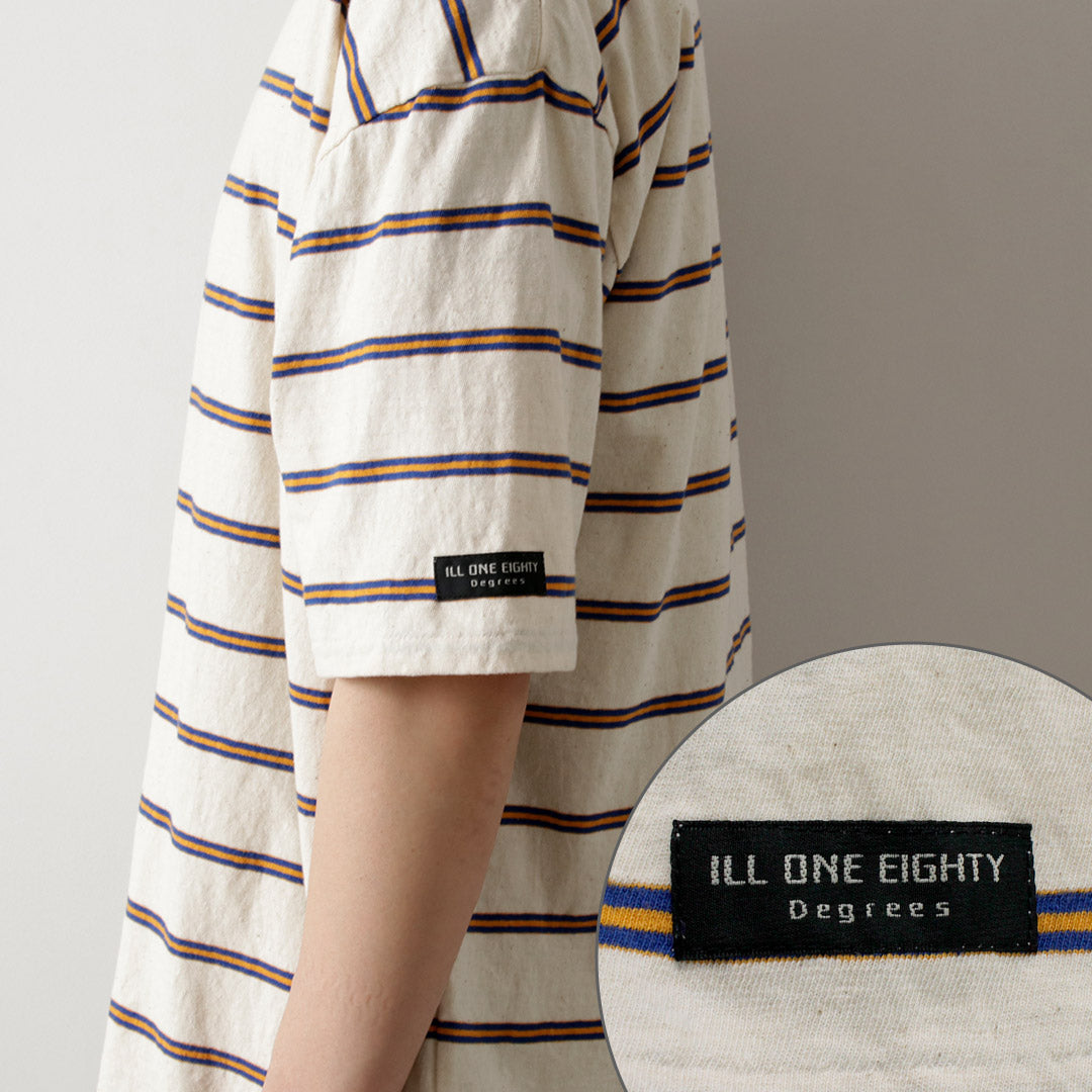 ILL ONE EIGHTY / Retro Striped T-Shirt