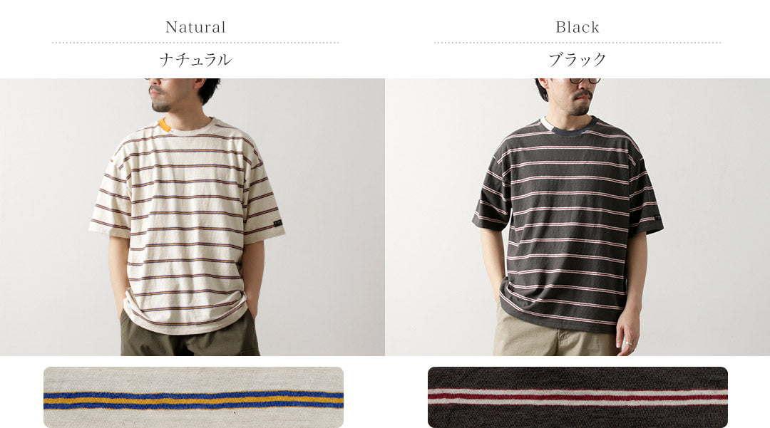 ILL ONE EIGHTY / Retro Striped T-Shirt