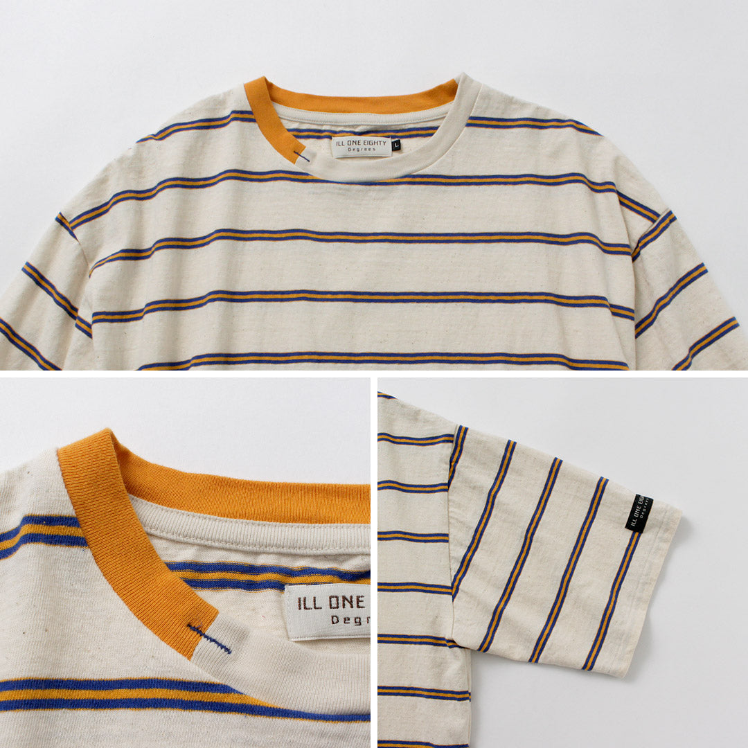 ILL ONE EIGHTY / Retro Striped T-Shirt