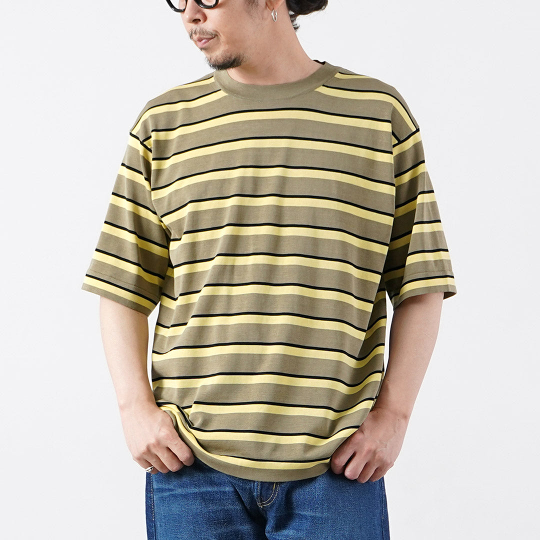 RYE TENDER / Centre Tee Stripe T-Shirt