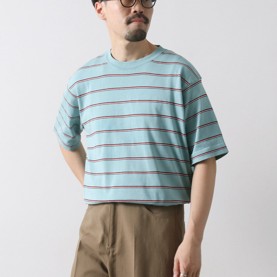 RYE TENDER / Centre Tee Stripe T-Shirt