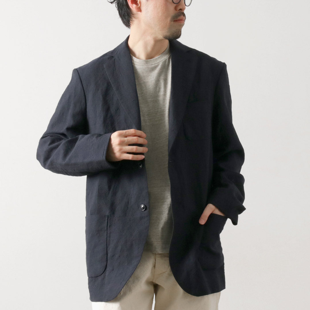 FUJITO / Linen Wool Tropical N.O.UN 2B Jacket