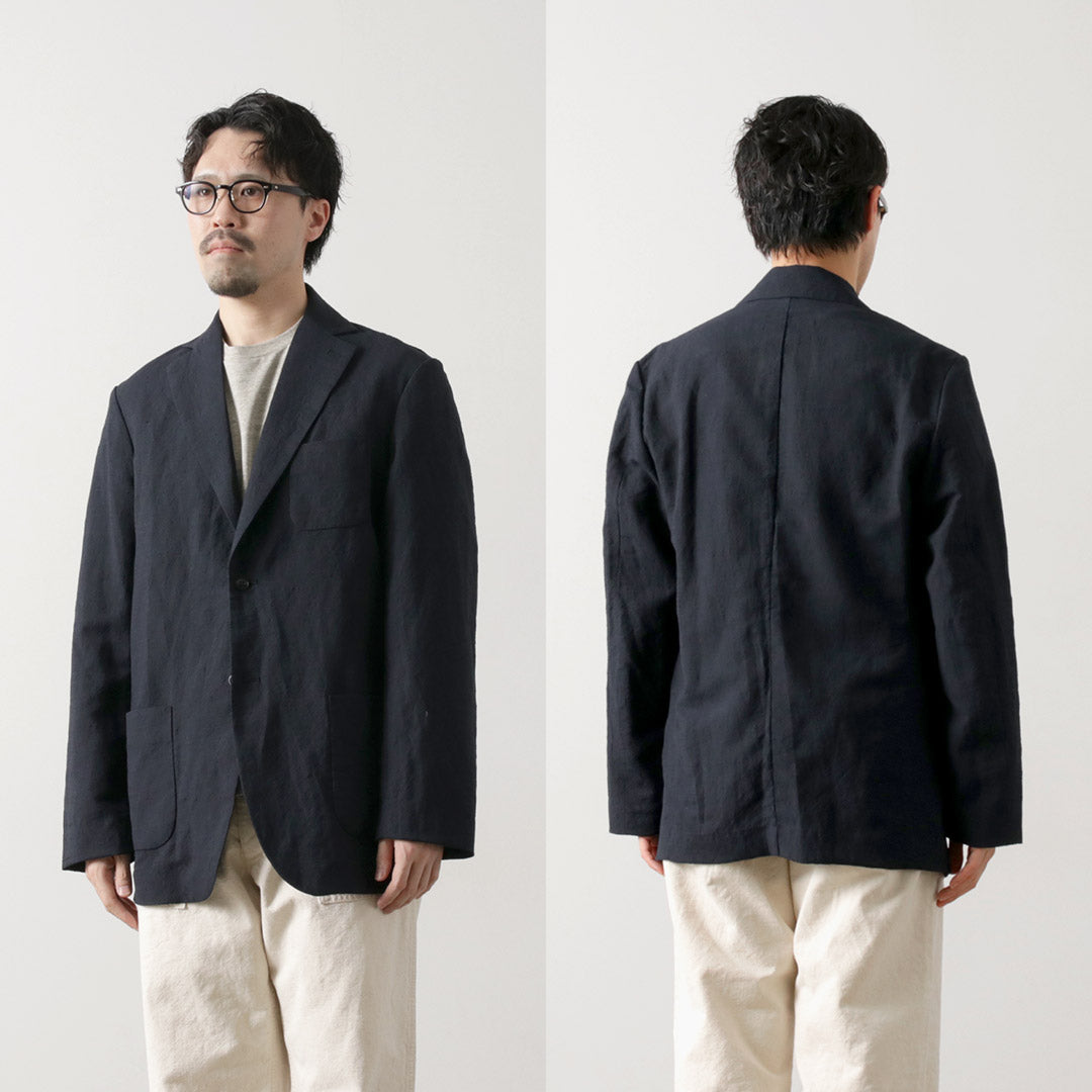 FUJITO / Linen Wool Tropical N.O.UN 2B Jacket