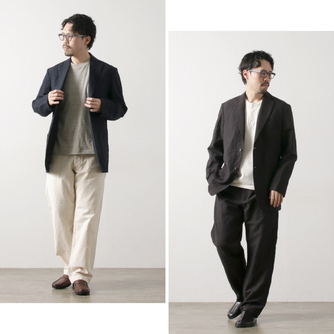 FUJITO / Linen Wool Tropical N.O.UN 2B Jacket