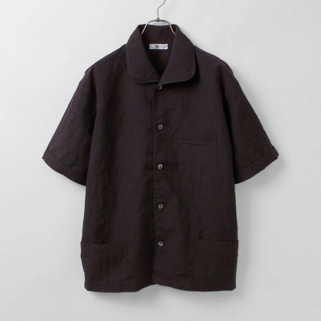 FUJITO / Linen Wool Tropical Pajama Shirt