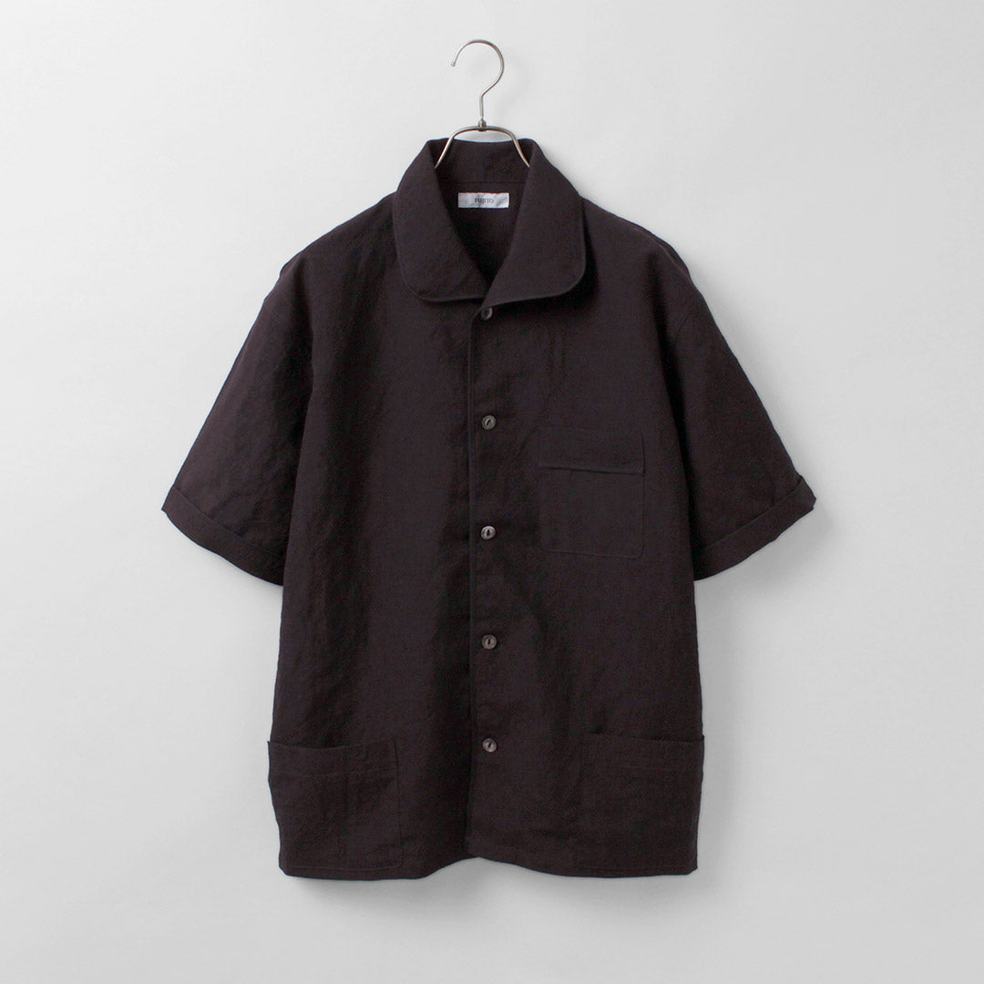 FUJITO / Linen Wool Tropical Pajama Shirt