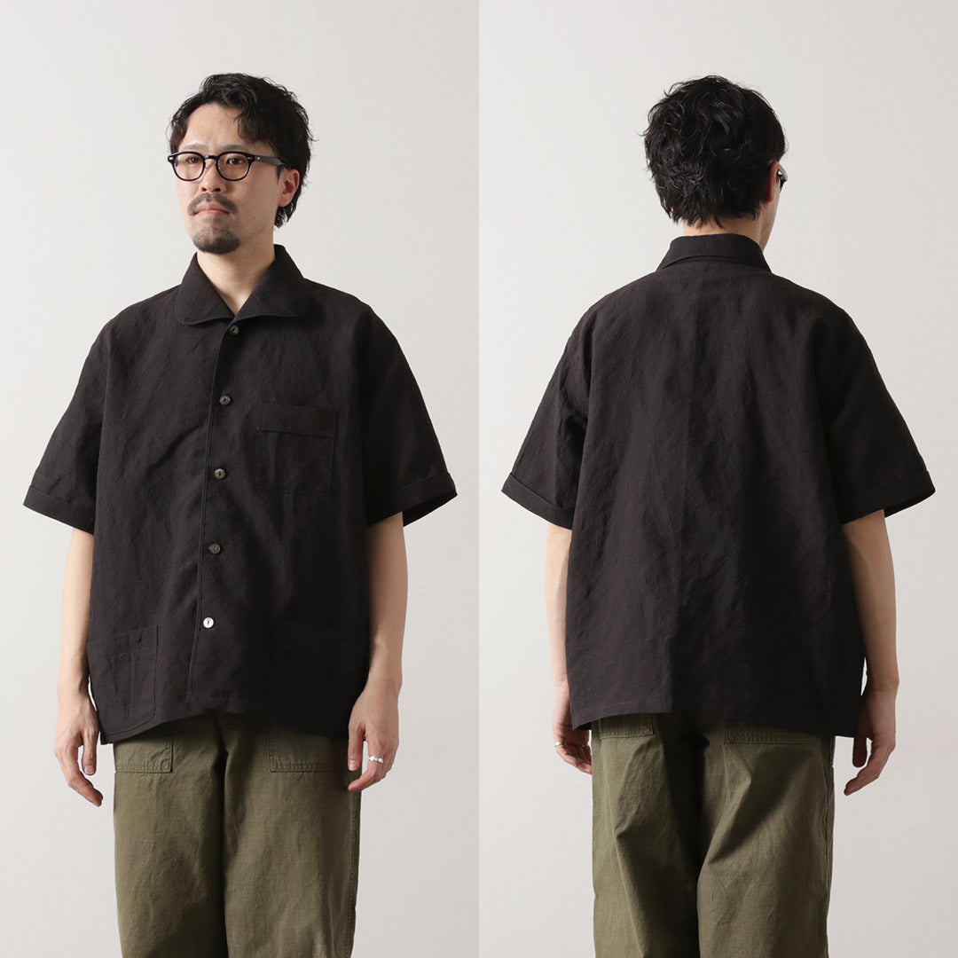 FUJITO / Linen Wool Tropical Pajama Shirt