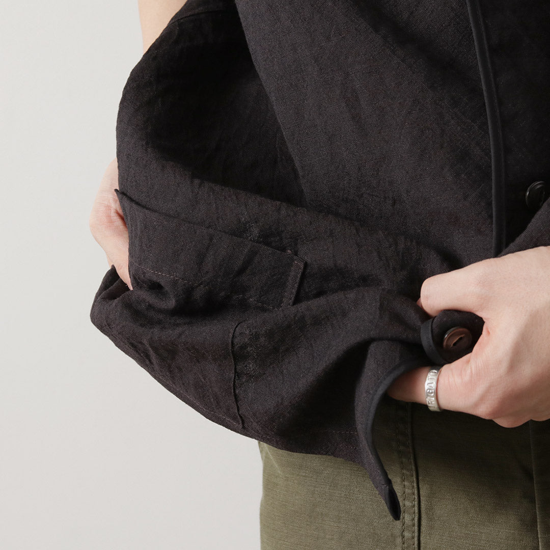 FUJITO / Linen Wool Tropical Pajama Shirt