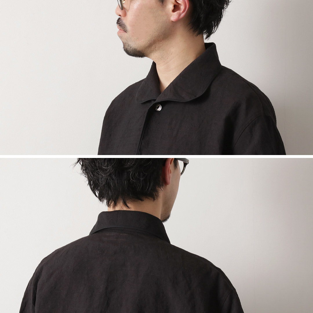 FUJITO / Linen Wool Tropical Pajama Shirt