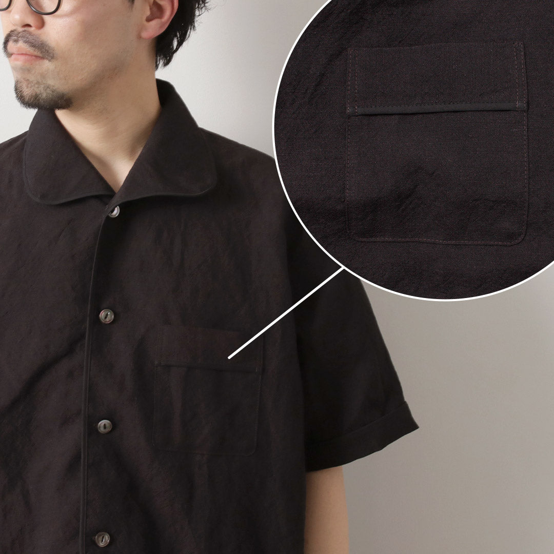 FUJITO / Linen Wool Tropical Pajama Shirt