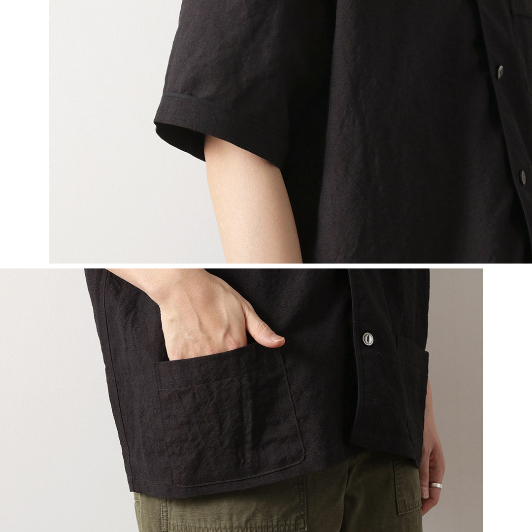 FUJITO / Linen Wool Tropical Pajama Shirt