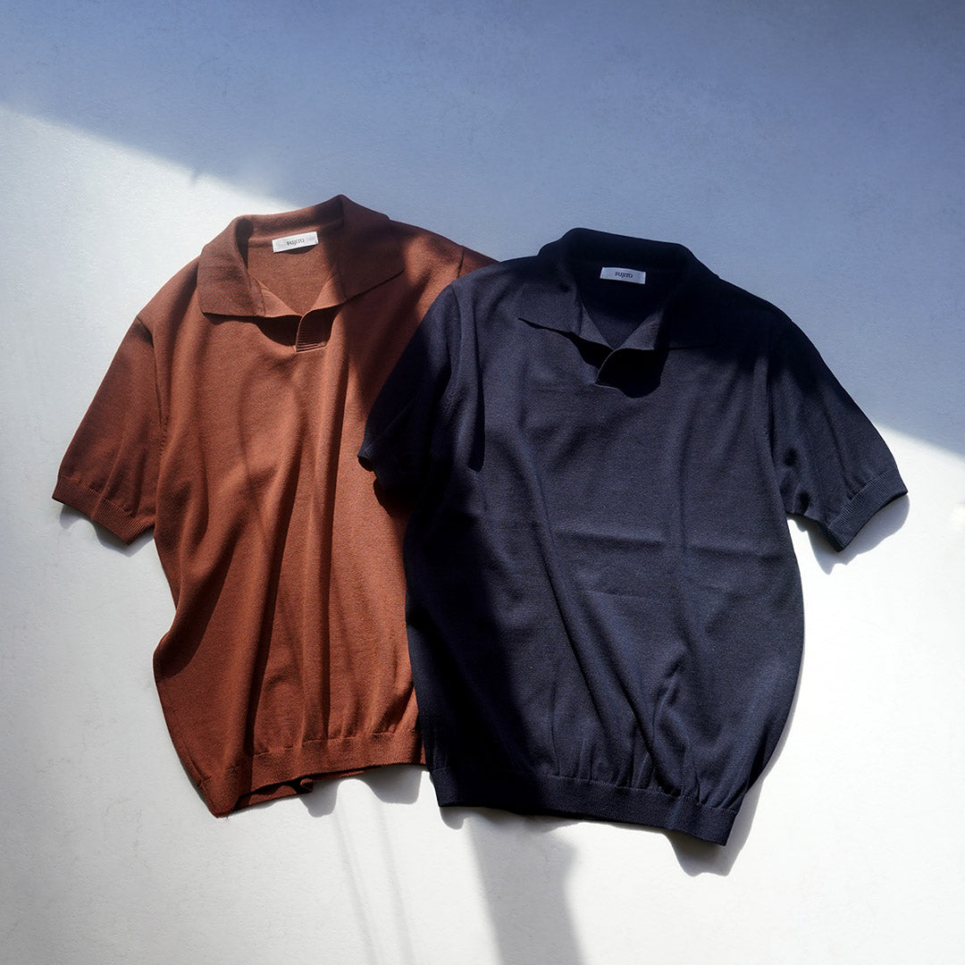 FUJITO / Polo Skipper de seda y algodón