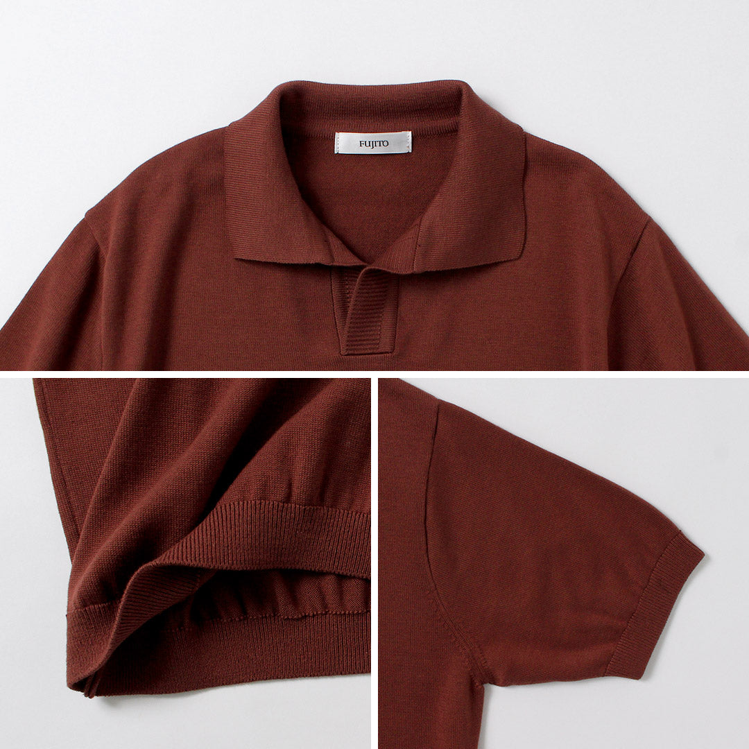 FUJITO / Polo Skipper de seda y algodón