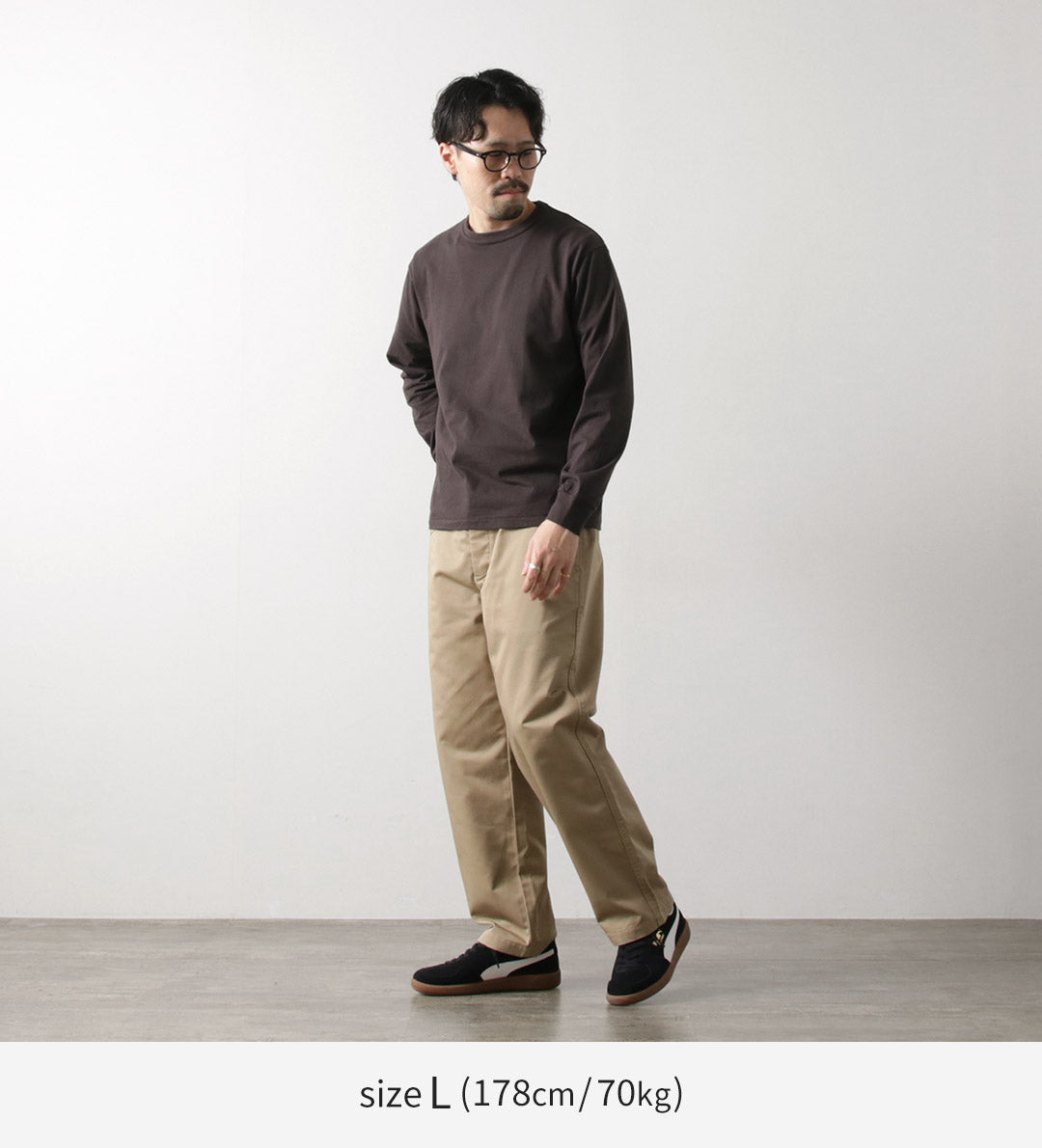 HEALTHKNIT / Tompkins Crew Neck Long Sleeve T-Shirt