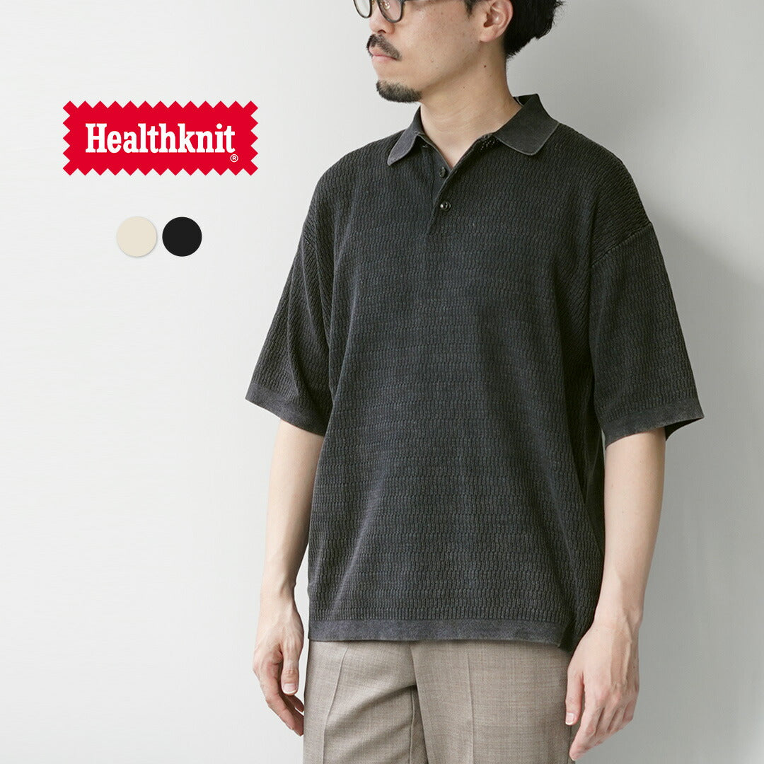 HEALTHKNIT / Short Sleeve Knit Polo Shirt 2026 Model